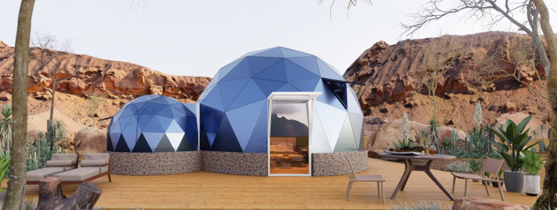 蓝山县球形智能光伏玻璃星空房